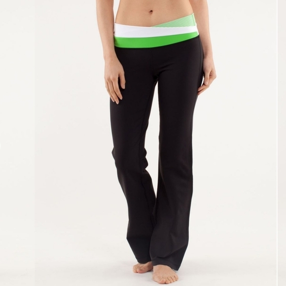 lululemon athletica Pants - Lululemon Black Heathered Light Blue Astro Pant